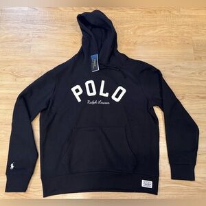 Polo Ralph Lauren Men’s Embossed Stitched Logo Pony Pullover Hoodie Black S- XXL